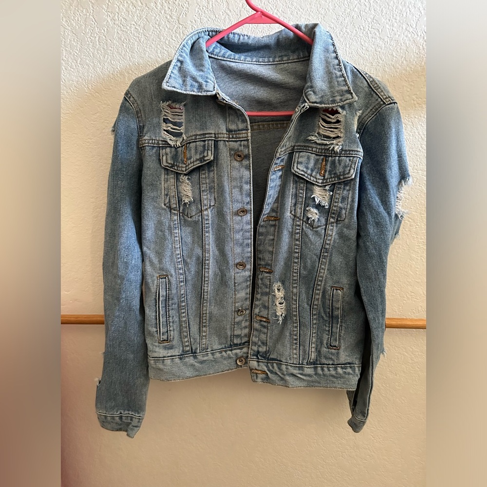 Distressed Jean Jacket